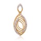 Beautifully Crafted Diamond Pendant Set with Matching Earrings in 18k gold with Certified Diamonds - PD1272P
